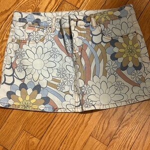 Floral Patterned Women's Skirt